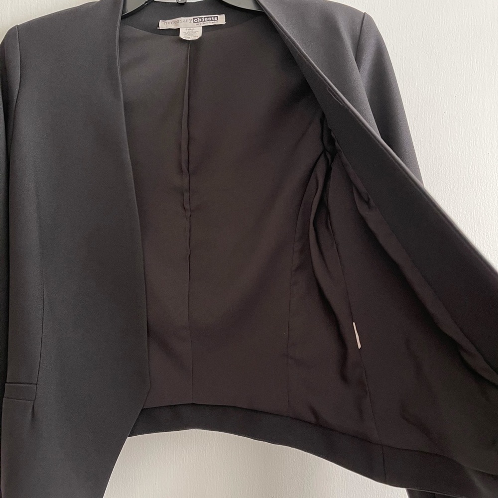 Nwot Necessary Objects Open Front Long Sleeves Bl… - image 5